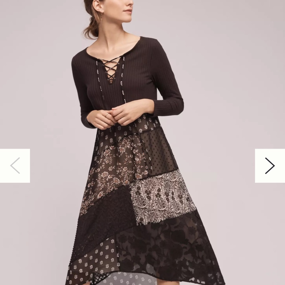 Maeve Anthropologie Patchwork Style Cottagecore Dress in XS